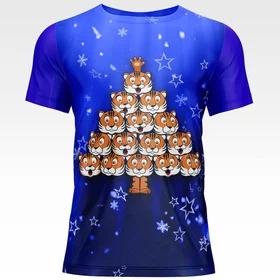 Футболки с полной запечаткой: Тигрики - пирамидка